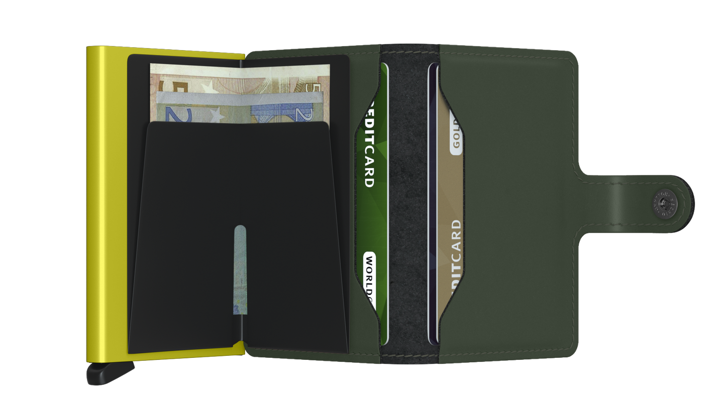 Miniwallet Matte Green & Lime
