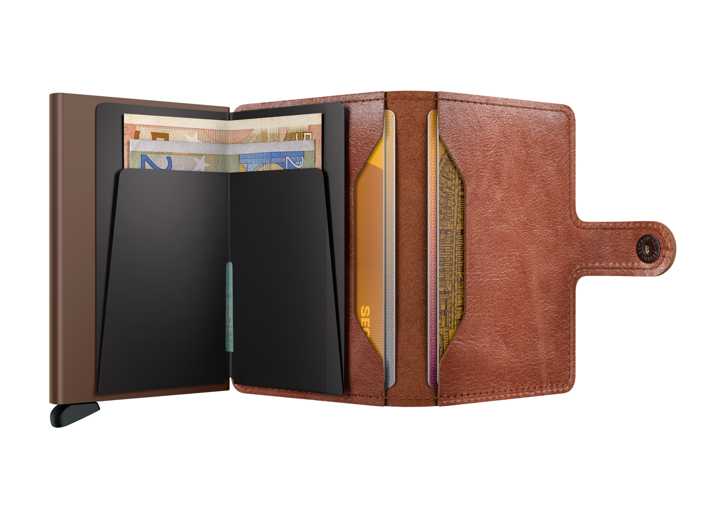 Miniwallet Vintage Conhaque-Castanho