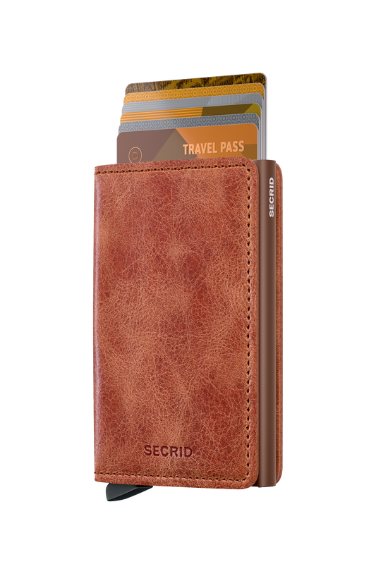 Slimwallet Vintage Cognac-Brown