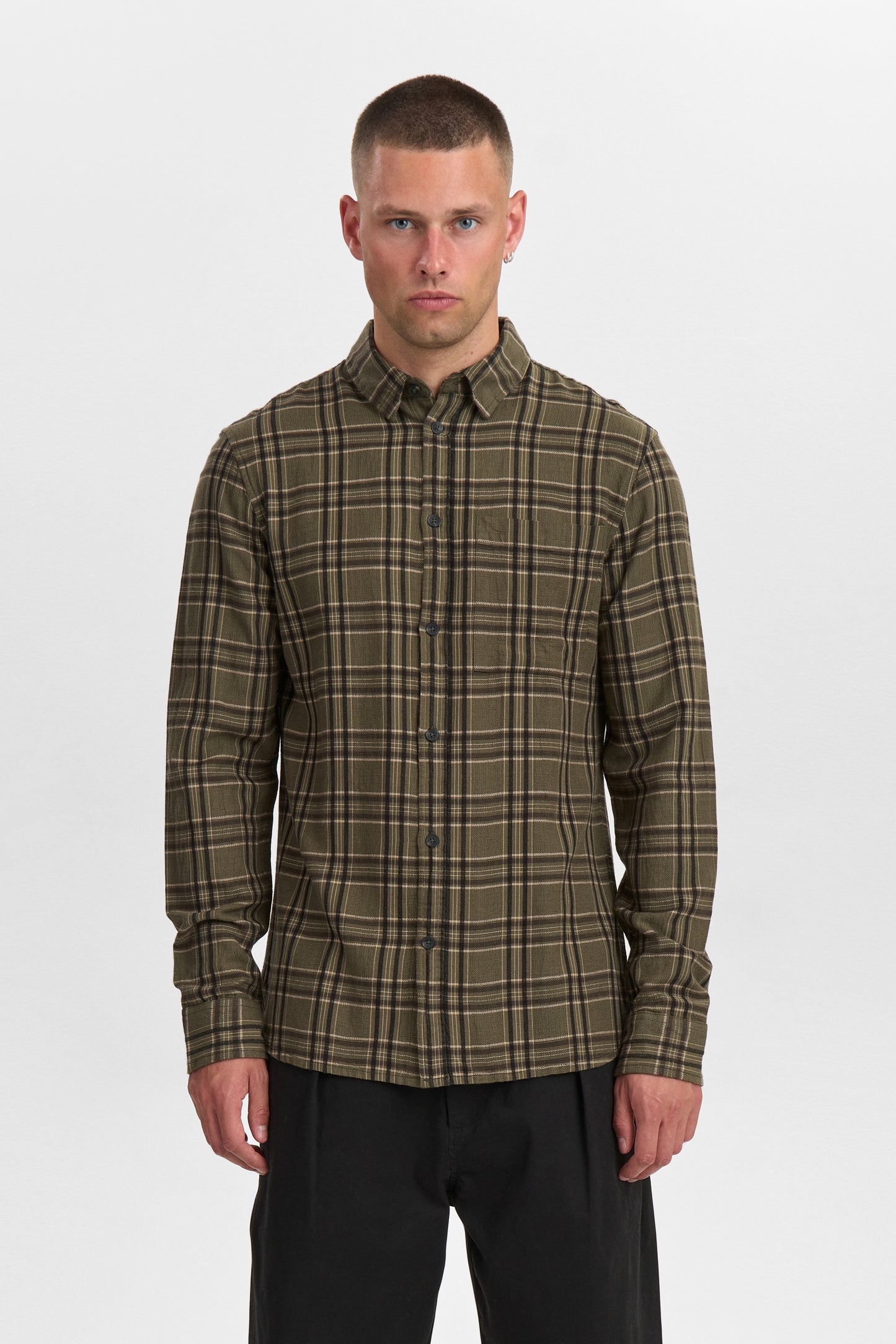 AkLeif Viscose Check Shirt