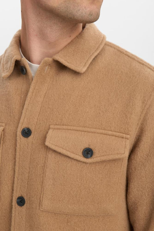 AkOscar Boiled Wool Overshirt