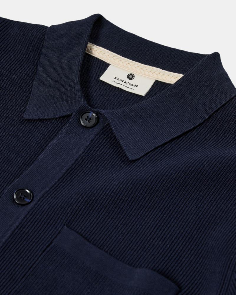 Cardigan de malha canelada AkSvend Needle
