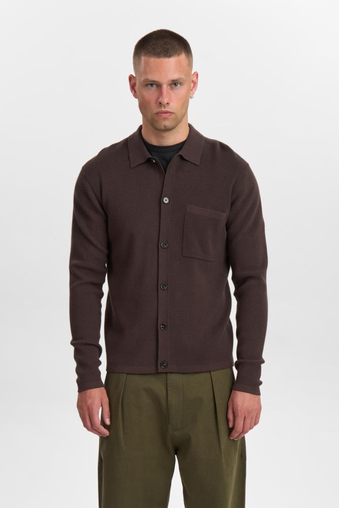 Cardigan de malha canelada AkSvend Needle