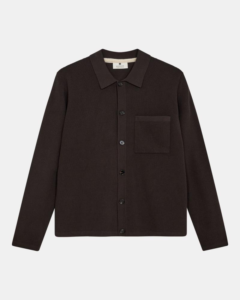 Cardigan de malha canelada AkSvend Needle