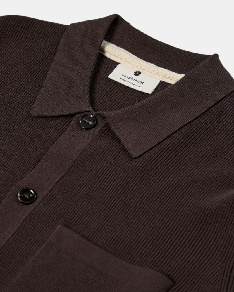 Cardigan de malha canelada AkSvend Needle
