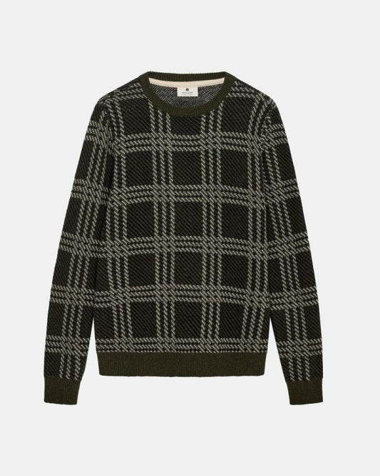 AkSune Lambswool Check Knit