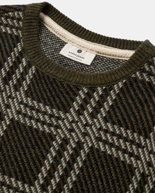 AkSune Lambswool Check Knit