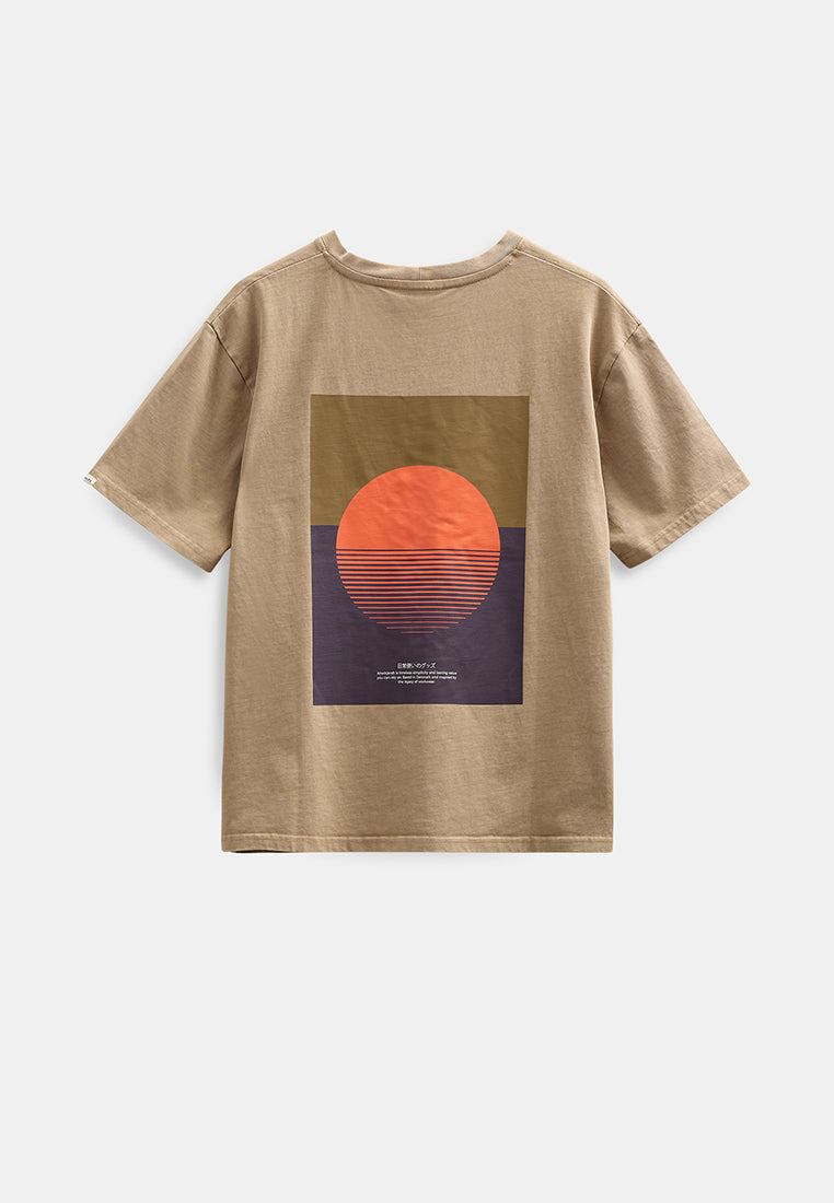 AkVillads Sun Print SS Tee
