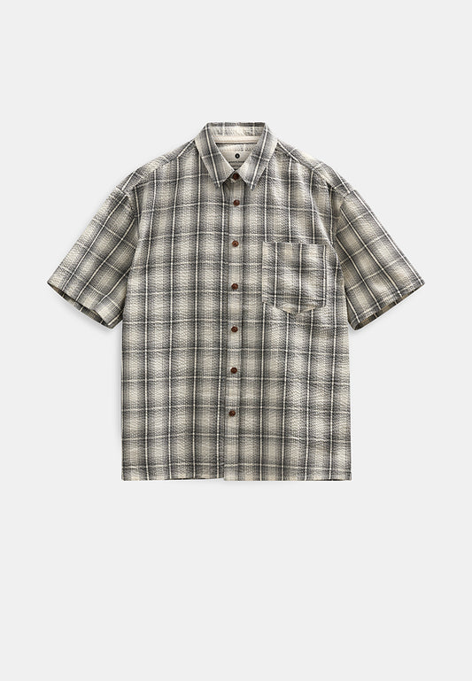 AkOtto Seersucker Check SS Shirt