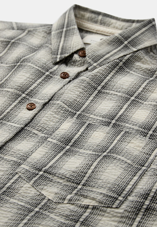 AkOtto Seersucker Check SS Shirt