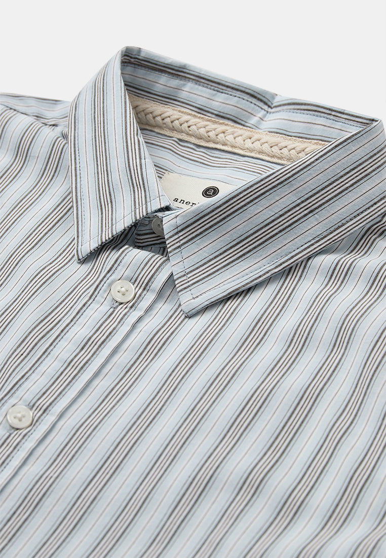 AkOtto Poplin Stripe S/S Shirt