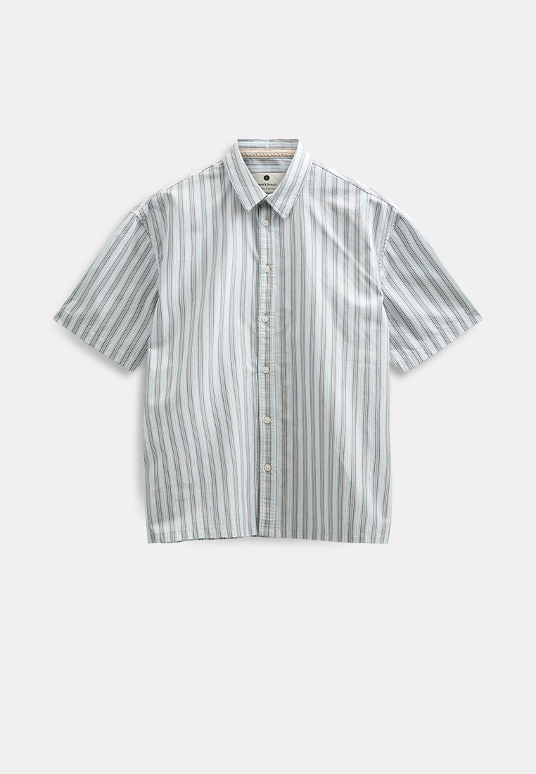 AkOtto Poplin Stripe S/S Shirt