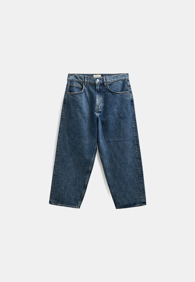 AkKakob Crop Jeans - 8007 Classic Blue