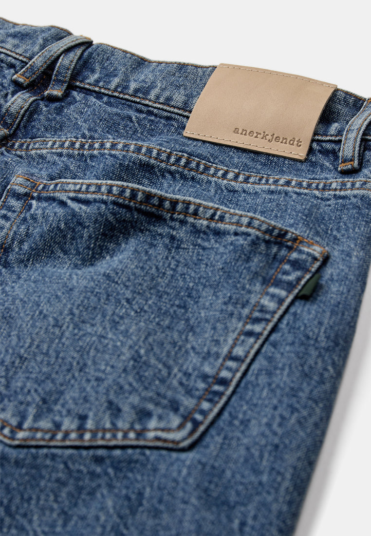 AkKakob Crop Jeans - 8007 Classic Blue