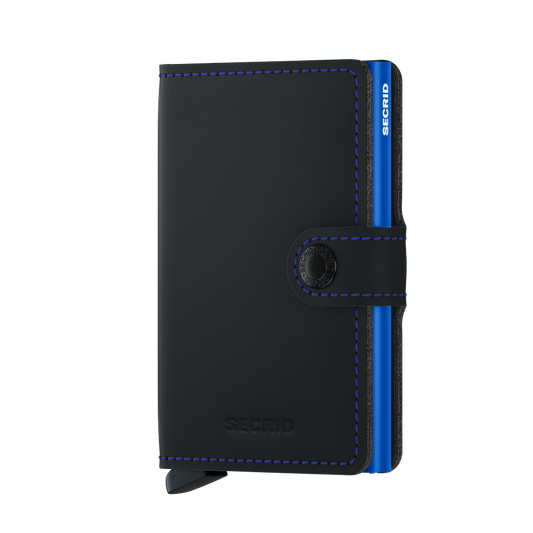 Miniwallet Matte Black & Blue