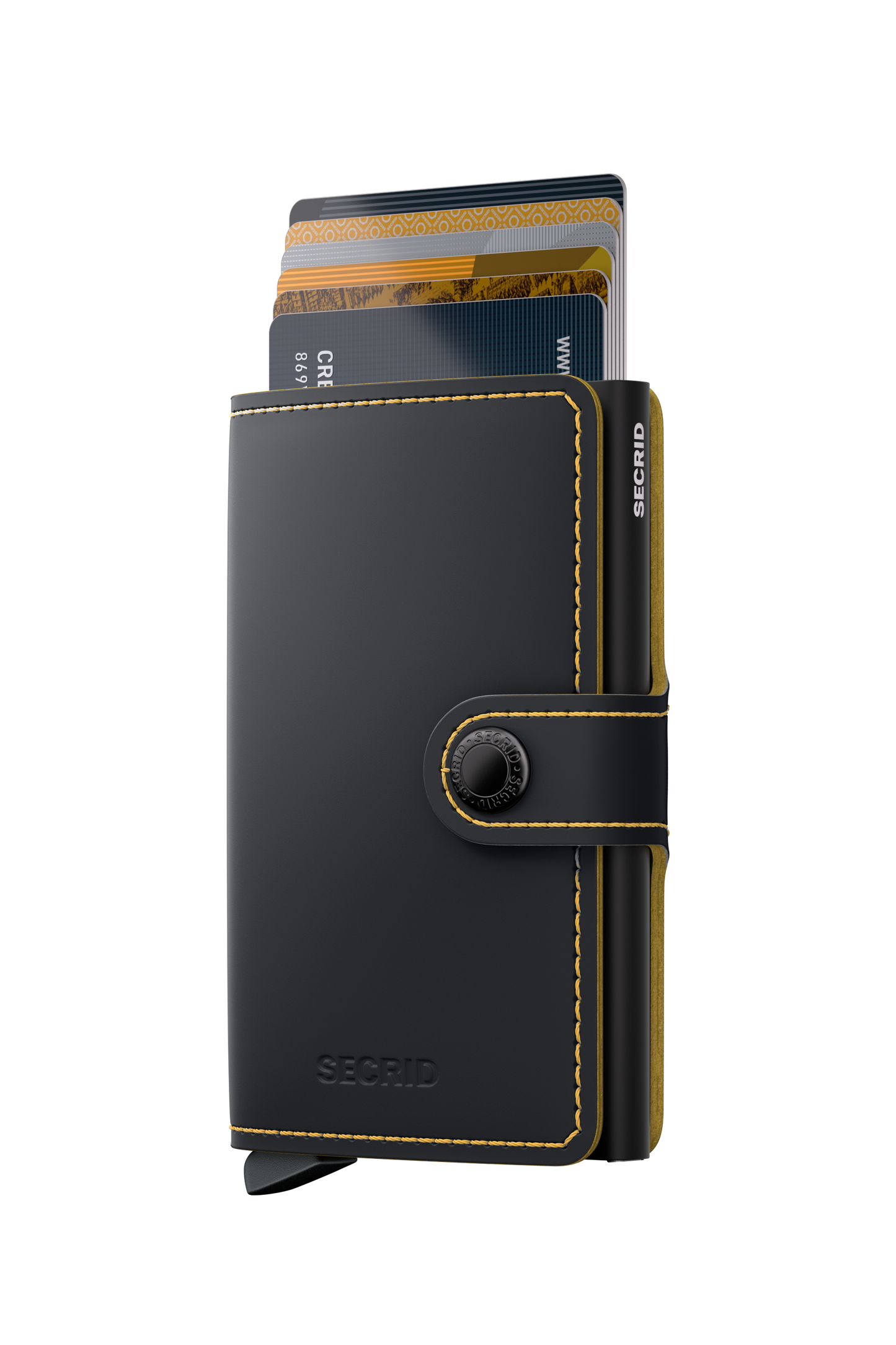Miniwallet Matte Black & Ochre