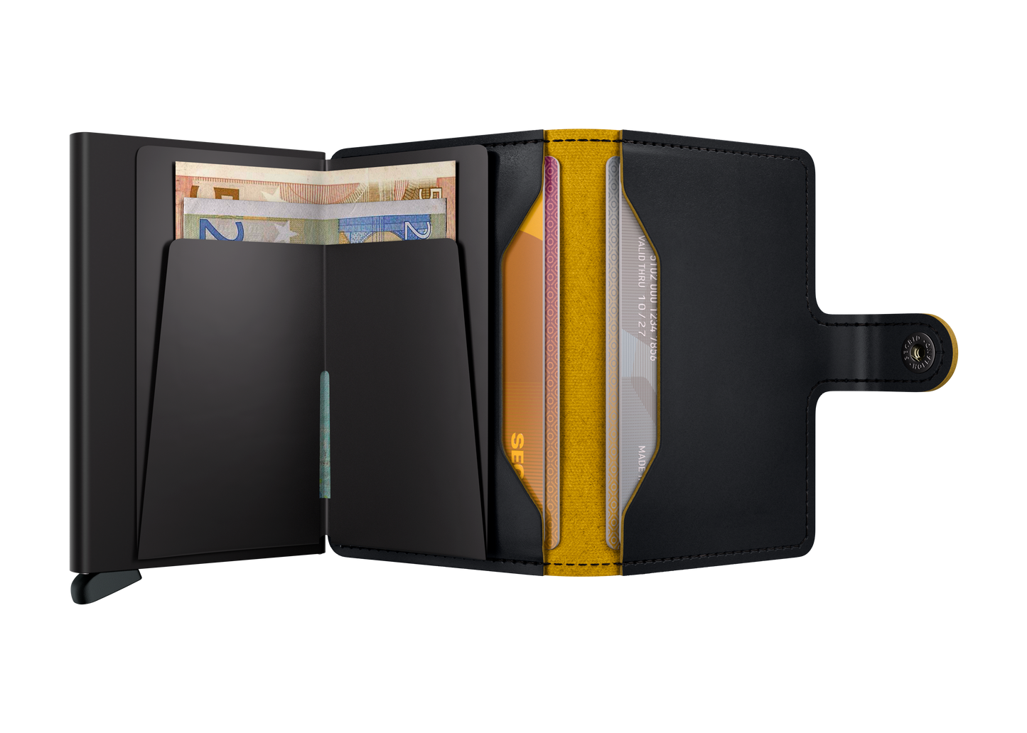 Miniwallet Matte Black & Ochre