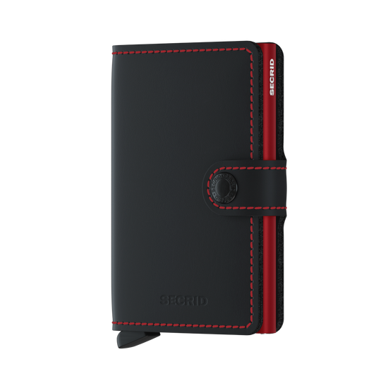 Miniwallet Matte Black & Red