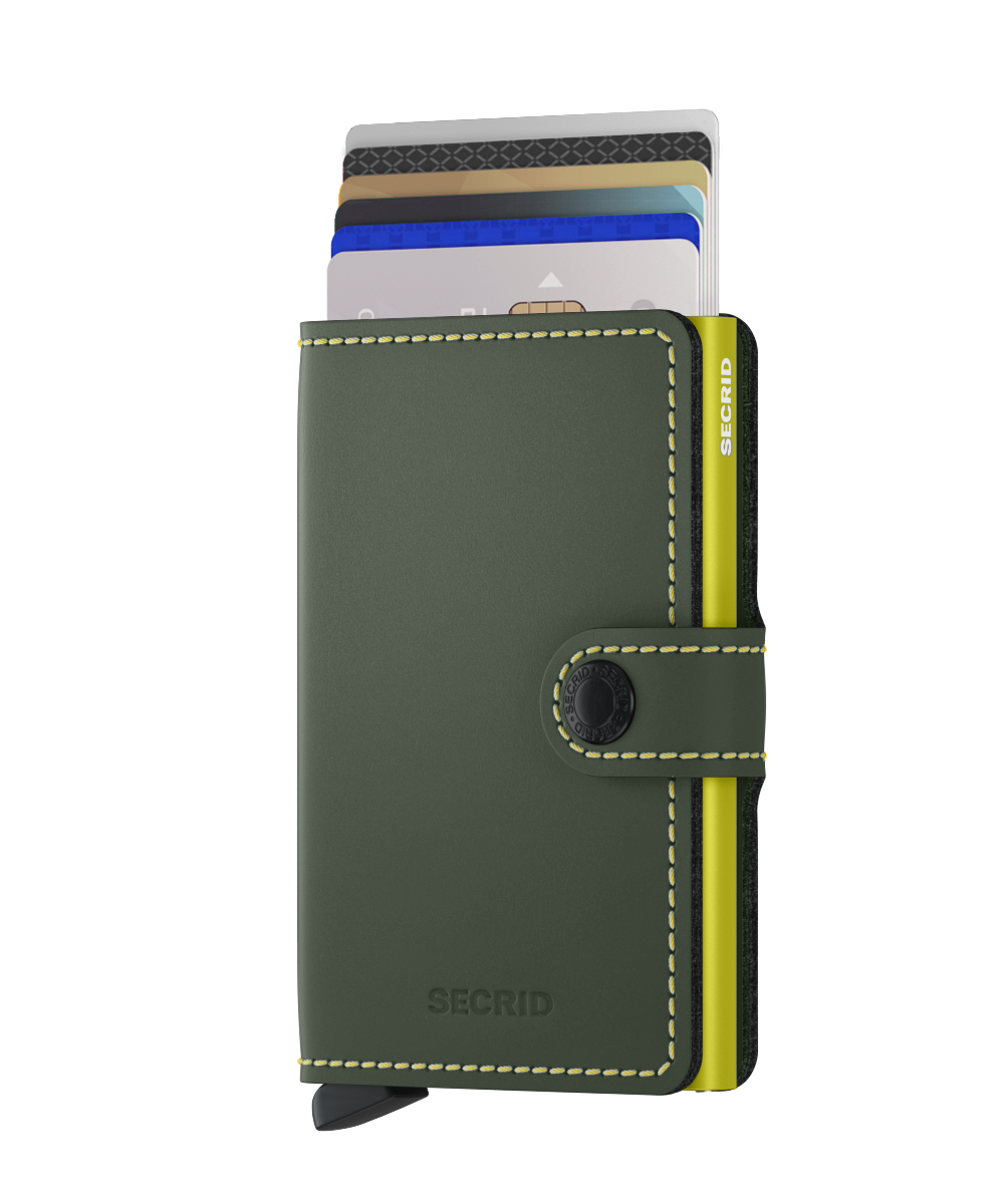 Miniwallet Matte Green & Lime