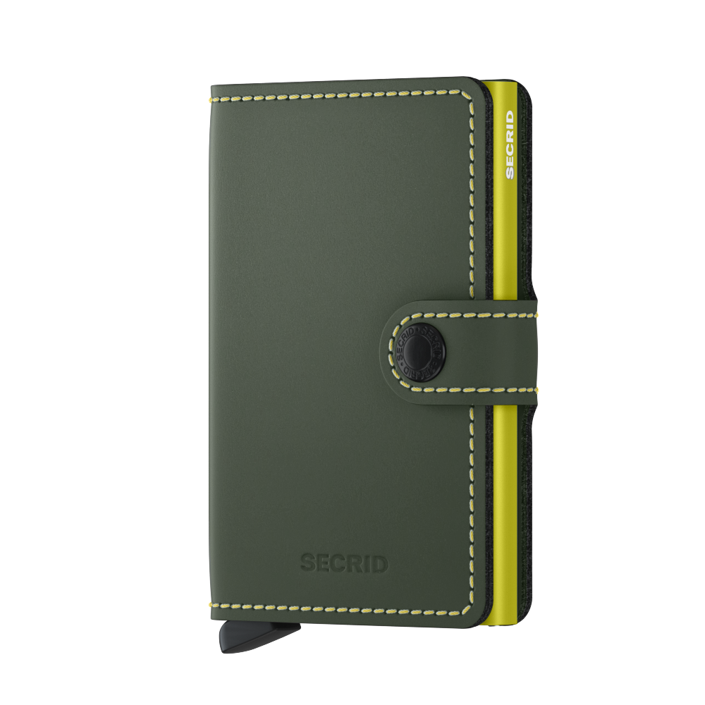 Miniwallet Matte Green & Lime