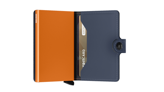 Miniwallet Matte Night Blue & Orange