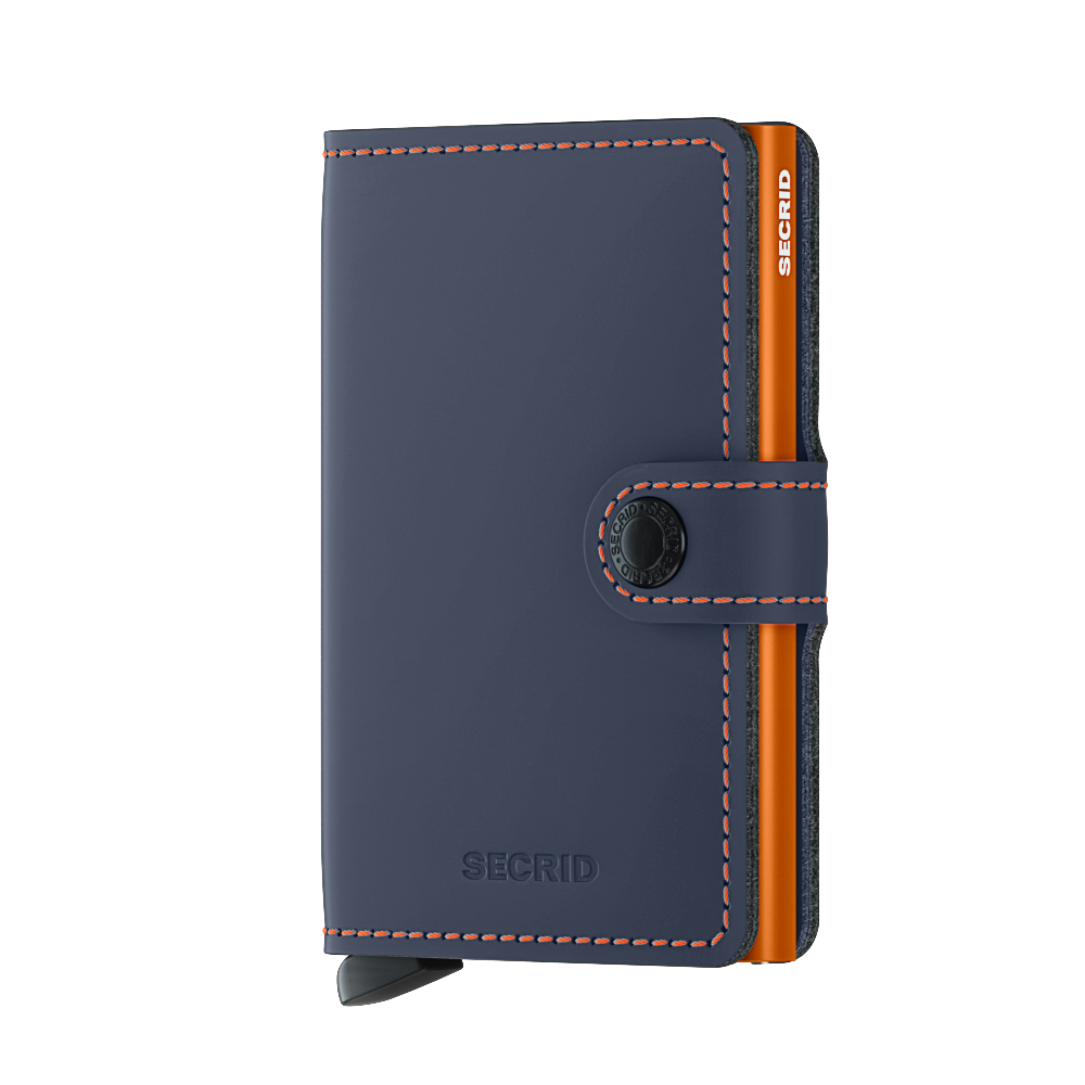 Miniwallet Matte Night Blue & Orange