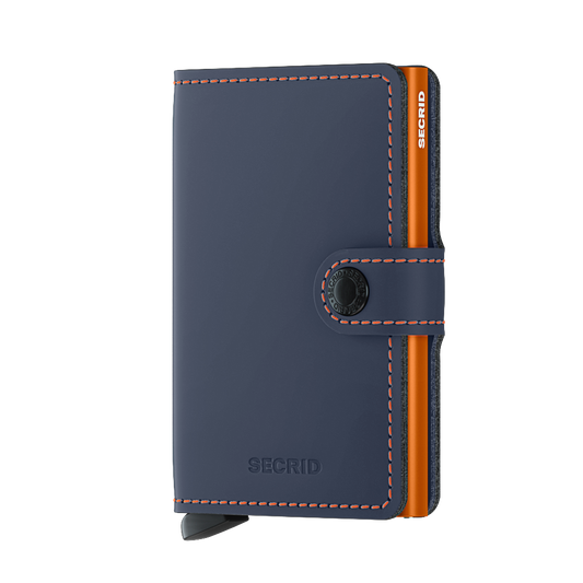 Miniwallet Matte Night Blue & Orange