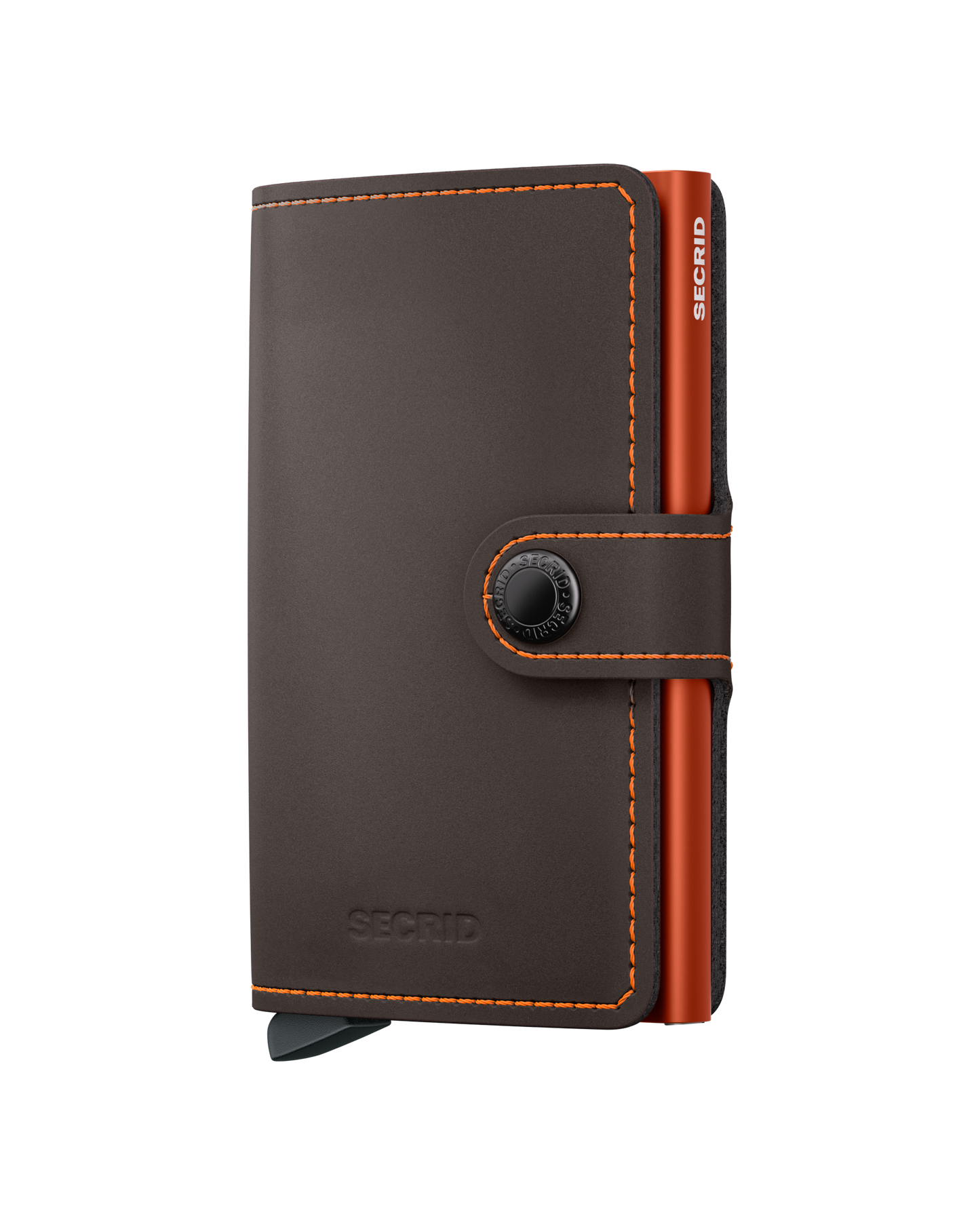 Miniwallet Matte Truffle & Orange