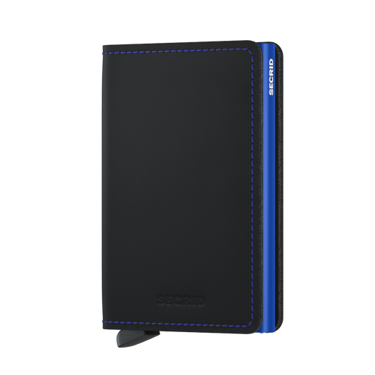 Slimwallet Matte Black & Blue