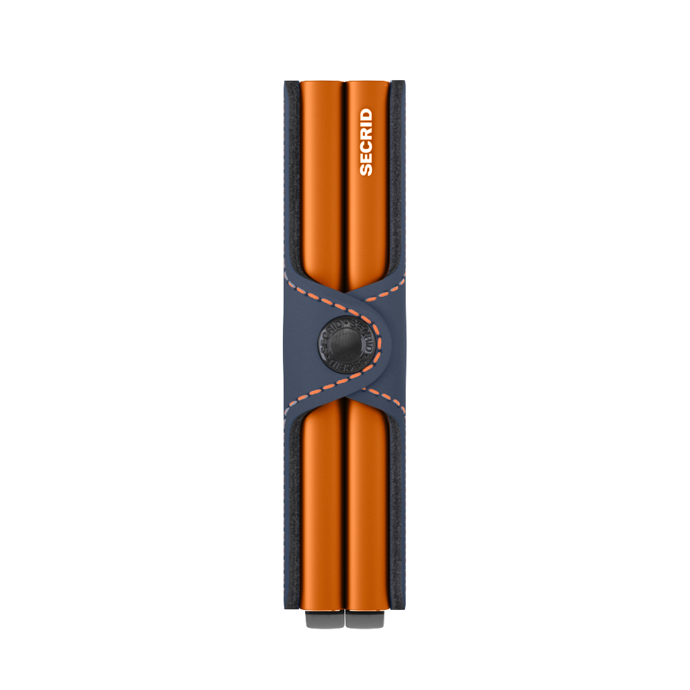 Twinwallet Matte Night Blue - Orange
