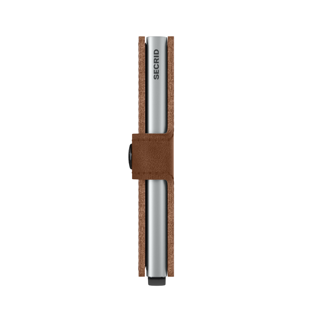 Miniwallet Vintage Cognac-Silver