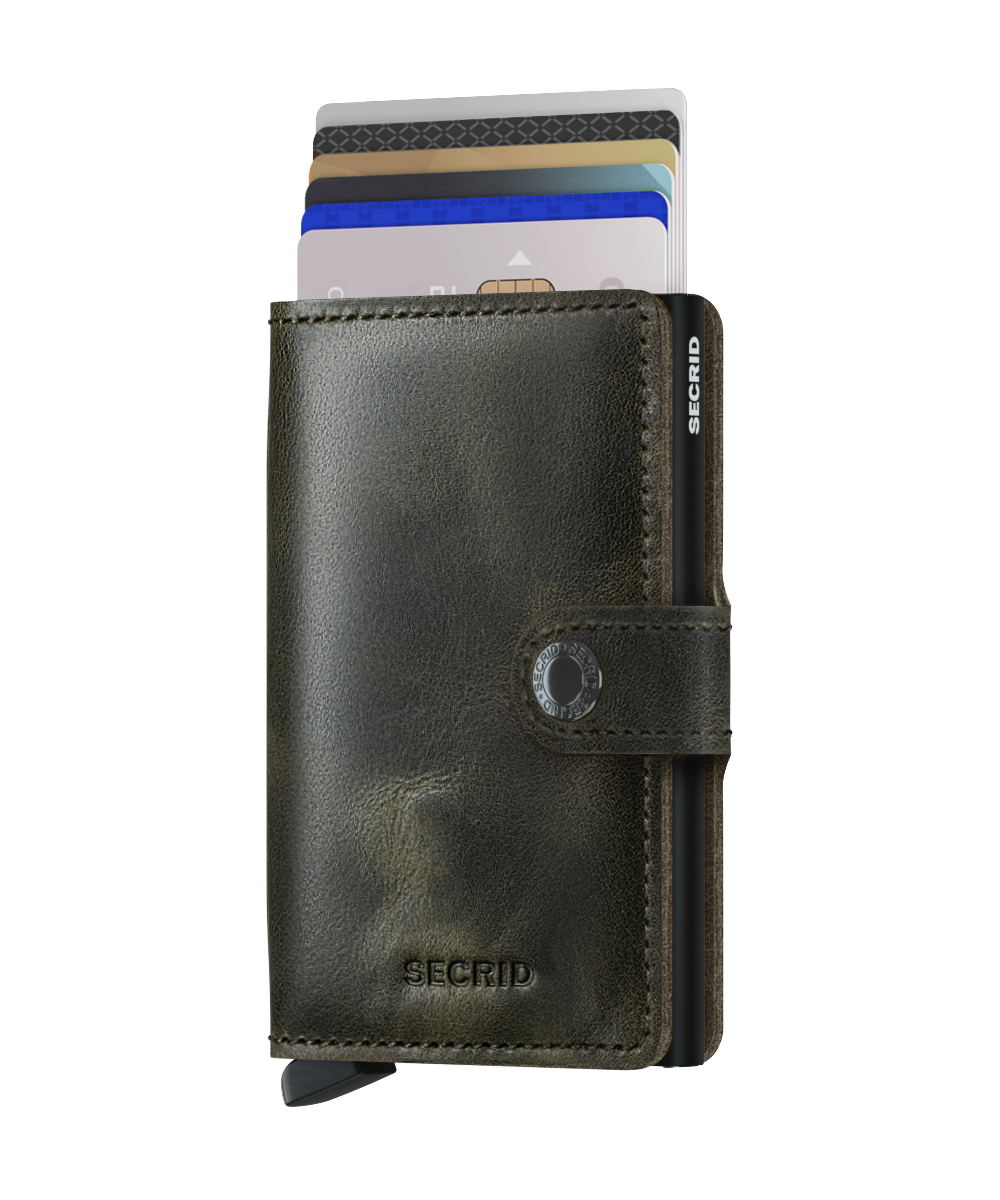 Miniwallet Vintage Olive-Black