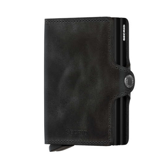 Carteira Twinwallet Vintage Preta