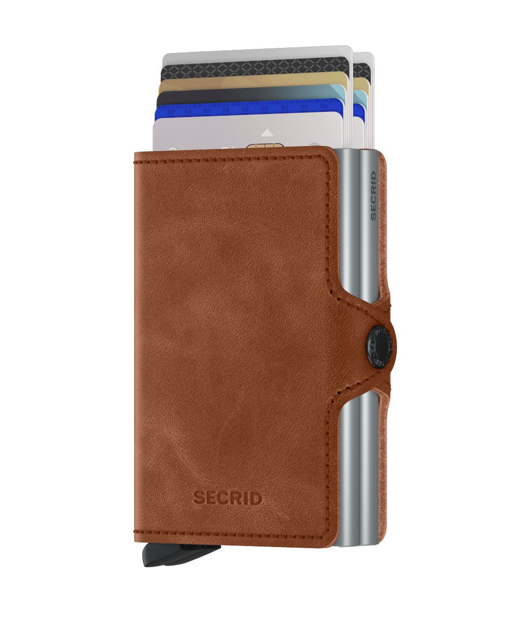 Twinwallet Vinatge Cognac-Silver