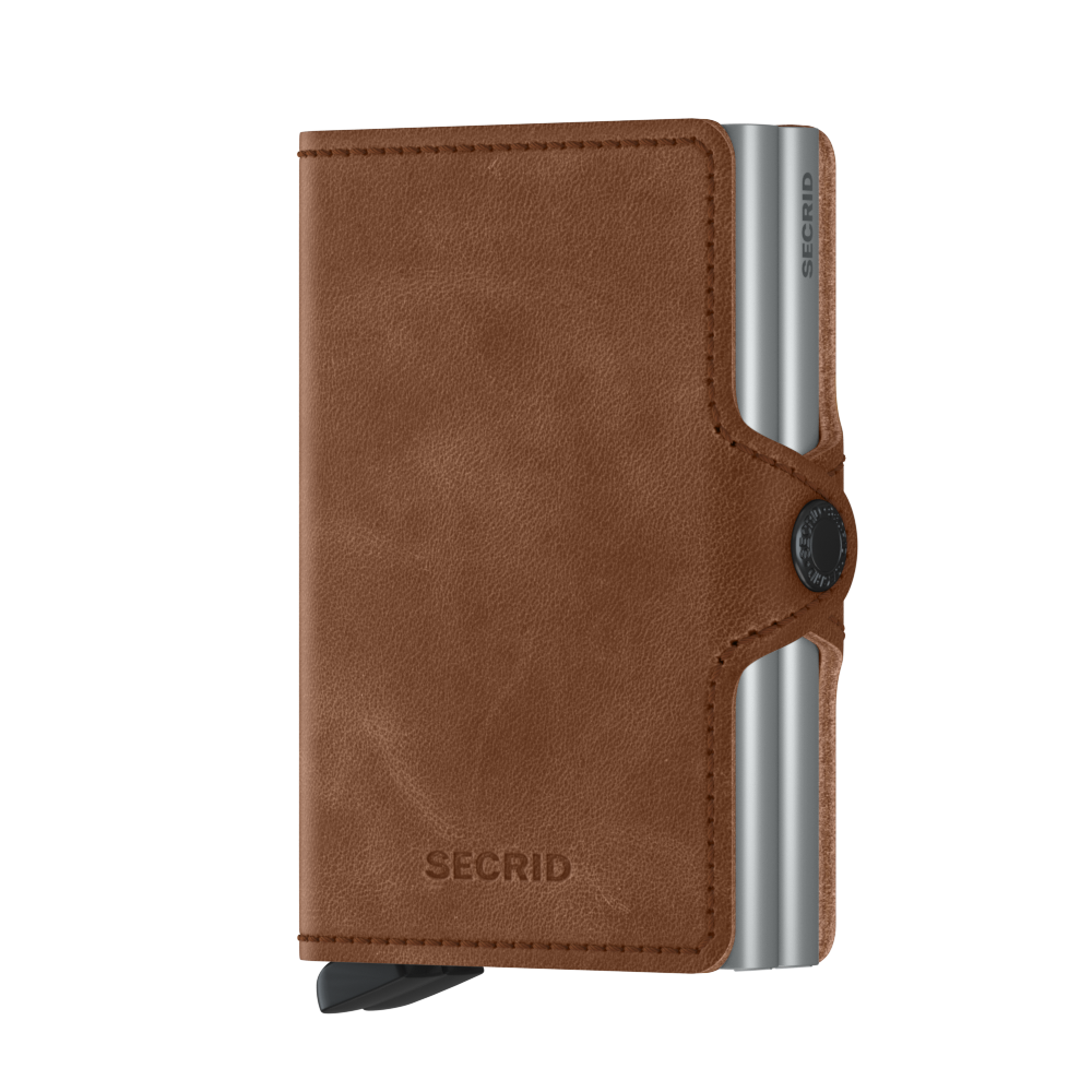 Twinwallet Vinatge Cognac-Silver